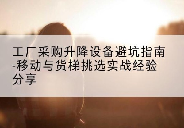 商城移动式升降机怎么选-工厂采购升降设备避坑指南-移动与货梯挑选实战经验分享